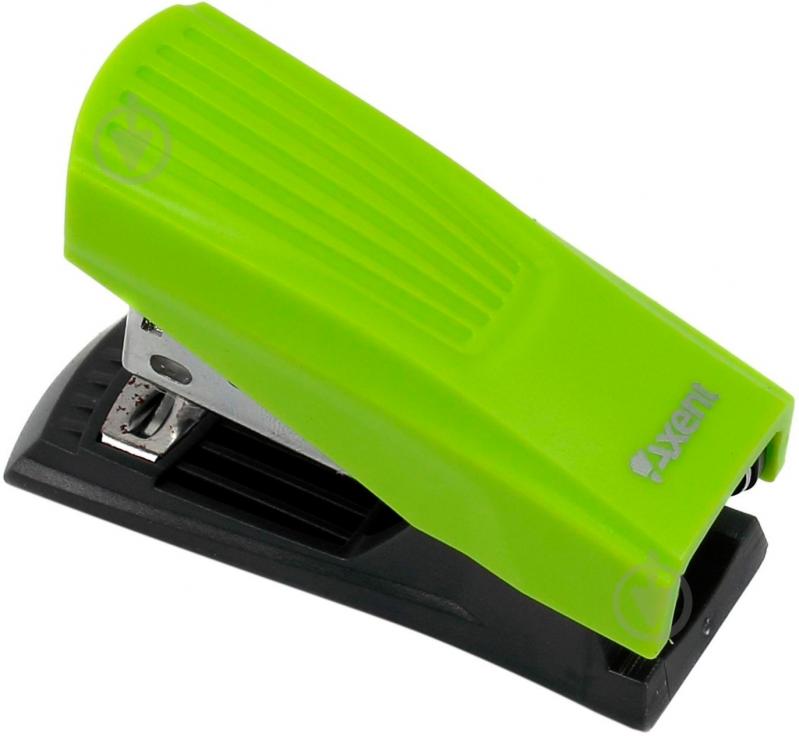 Степлер Shell пласт., №24/6, 12 арк., салатовый Axent - фото 5