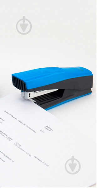 Степлер Shell пласт., №24/6, 20 арк., голубой Axent - фото 5