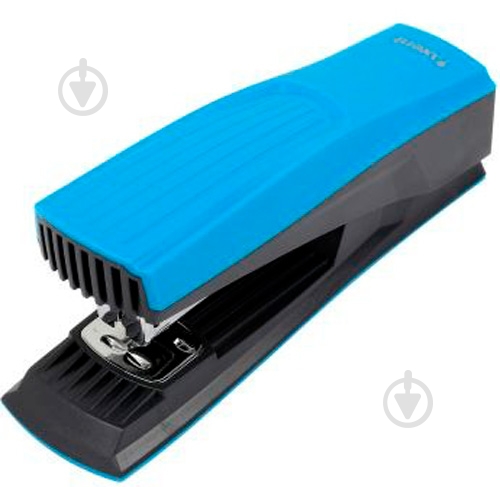 Степлер Shell пласт., №24/6, 20 арк., голубой Axent - фото 2