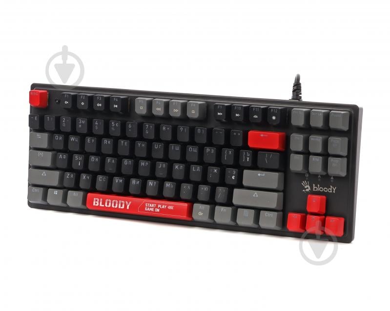 Клавиатура игровая BLOODY S310N (Energy Red) (S310N (Energy Red)) механическая USB, RGB подсветка black - фото 3