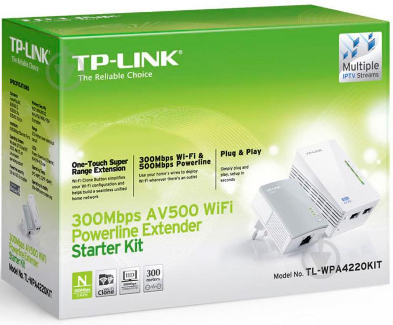 Сетевой адаптер TP-Link TL-WPA4220KIT комплект - фото 3