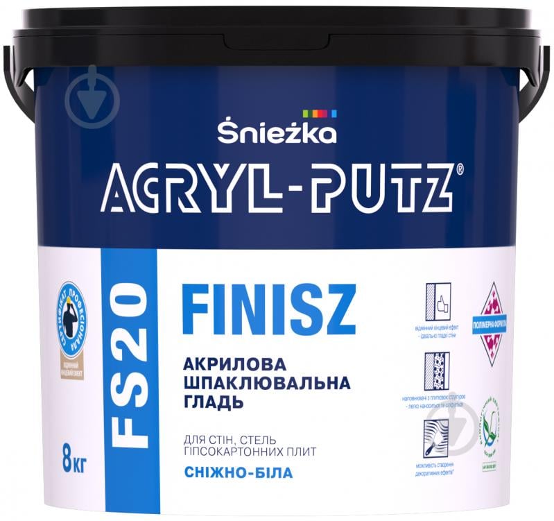 Шпаклівка Sniezka ACRYL-PUTZ FS20 8 кг - фото 3