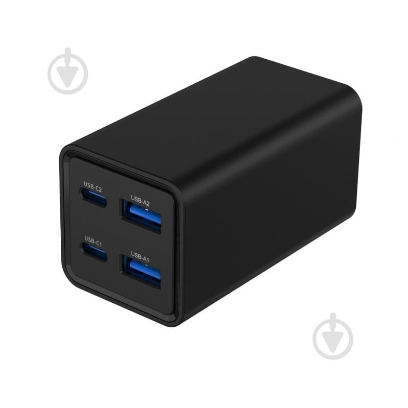Мережевий зарядний пристрій Gembird TA-UC-2A2C-PD65-01-BK, 2xUSB-A (QC3.0 30W)+2xType-C (PD 65W) - фото 2 Мережевий зарядний пристрій Gembird TA-UC-2A2C-PD65-01-BK, 2xUSB-A (QC3.0 30W)+2xType-C (PD 65W) - фото 2
