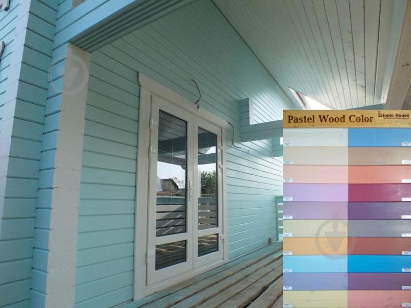 Краска Bionic House укрывная Pastel Wood Color Р202 баунти шелковистый глянец 0,8 л - фото 5 Краска Bionic House укрывная Pastel Wood Color Р202 баунти шелковистый глянец 0,8 л - фото 5