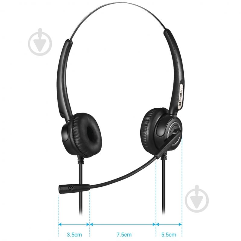 Гарнитура Sandberg USB Office Headset Pro Stereo black (126-13) - фото 4