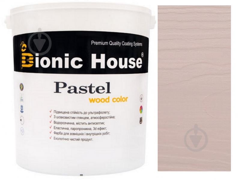 Краска Bionic House укрывная Pastel Wood Color Р209 лаванда шелковистый глянец 2,5 л - фото 6