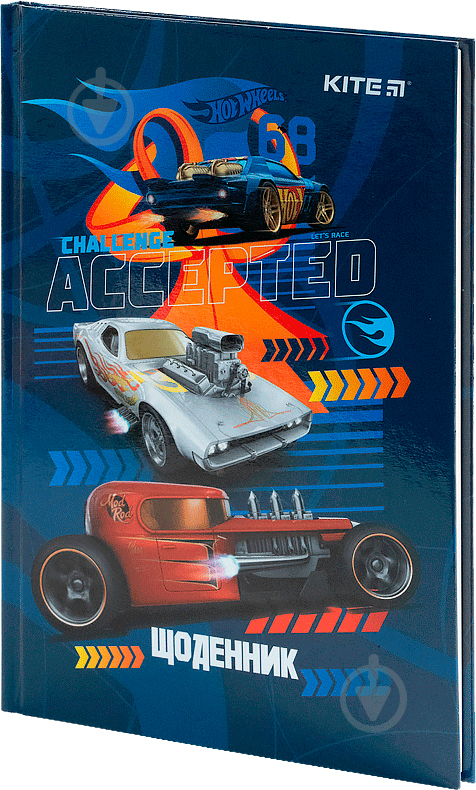 Щоденник шкільний Hot Wheels тверда обкладинка HW21-262-1 KITE - фото 2