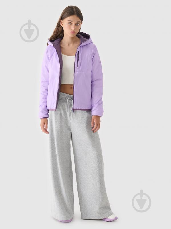 Пуховик жіночий зимовий 4F DOWN JACKET F471 4FWAW24TDJAF471-52S р.M фіолетовий - фото 3 Пуховик жіночий зимовий 4F DOWN JACKET F471 4FWAW24TDJAF471-52S р.M фіолетовий - фото 3