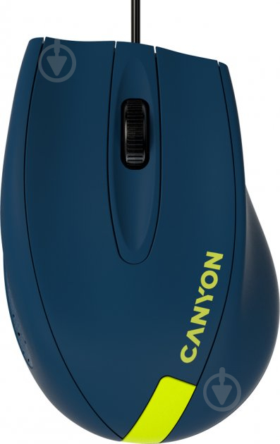 Мышь Canyon CNE-CMS11BY Blue/Yellow USB - фото 1