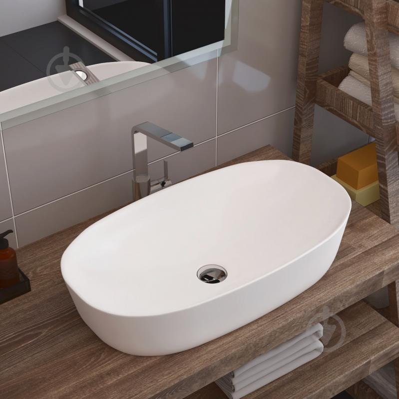 Умывальник Helmken 39370000 2 в 1: овальный 70 см с донным клапаном Сlick-clack, хром - фото 11 Умывальник Helmken 39370000 2 в 1: овальный 70 см с донным клапаном Сlick-clack, хром - фото 11