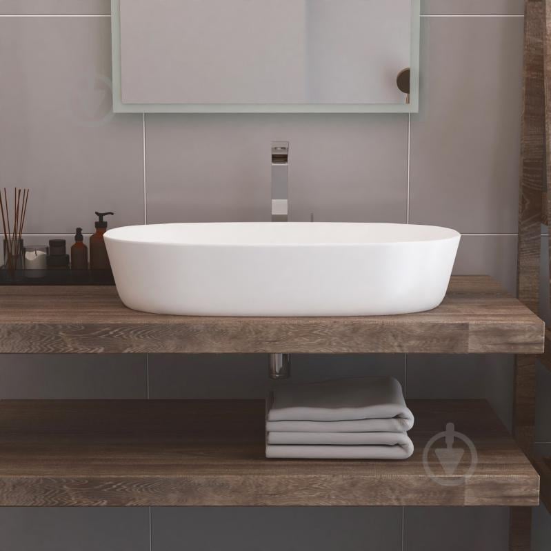 Умывальник Helmken 39370000 2 в 1: овальный 70 см с донным клапаном Сlick-clack, хром - фото 9 Умывальник Helmken 39370000 2 в 1: овальный 70 см с донным клапаном Сlick-clack, хром - фото 9