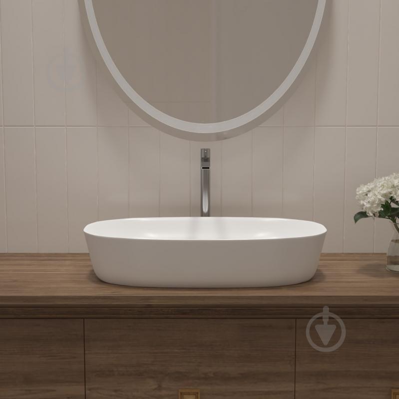 Умывальник Helmken 39370000 3 в 1: овальный 70 см, с сифоном и донным клапаном Сlick-clack, белый матовый - фото 8 Умывальник Helmken 39370000 3 в 1: овальный 70 см, с сифоном и донным клапаном Сlick-clack, белый матовый - фото 8