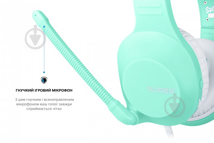 Навушники Sades SA-721 Spirits cyan (sa721cnj) - фото 8