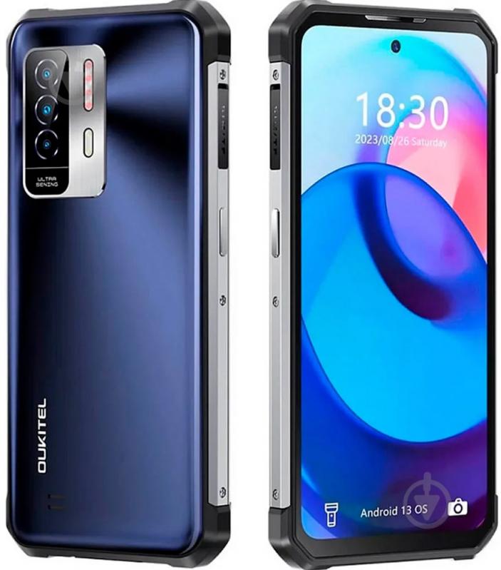 Смартфон Oukitel WP27 12/256GB black/blue (WP27_BK) - фото 6 Смартфон Oukitel WP27 12/256GB black/blue (WP27_BK) - фото 6