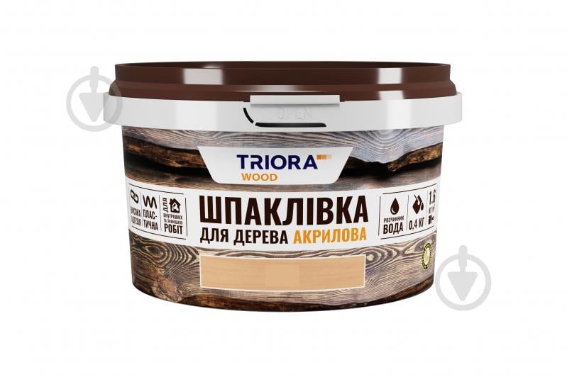 Шпаклевка для дерева Triora ольха 400 мл - фото 1 Шпаклевка для дерева Triora ольха 400 мл - фото 1