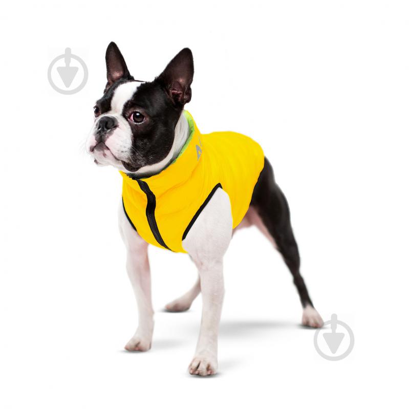 Куртка Airy Vest двостороння для собак M47 салатово-жовта - фото 4