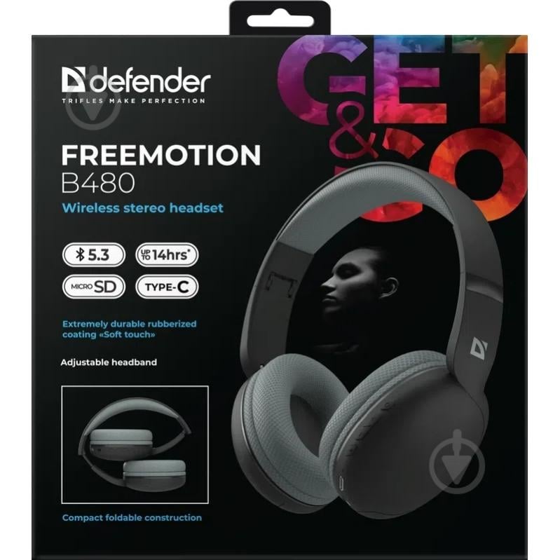 Bluetooth-гарнитура Defender FreeMotion B480 black (63480) - фото 8