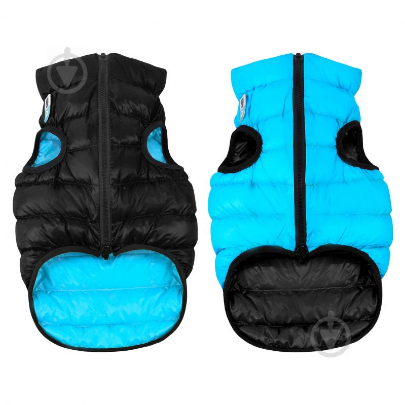 Куртка Airy Vest двухсторонняя для собак L65 черно-голубая - фото 1