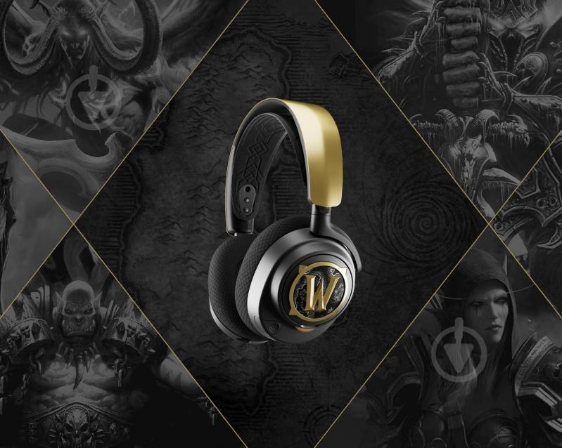 Гарнітура ігрова SteelSeries Arctis Nova 7 World of Warcraft Edition black/gold (61558) - фото 4 Гарнітура ігрова SteelSeries Arctis Nova 7 World of Warcraft Edition black/gold (61558) - фото 4