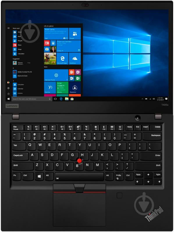 Ультрабук Lenovo ThinkPad T495s 14" (20QJ000JRT) black - фото 8