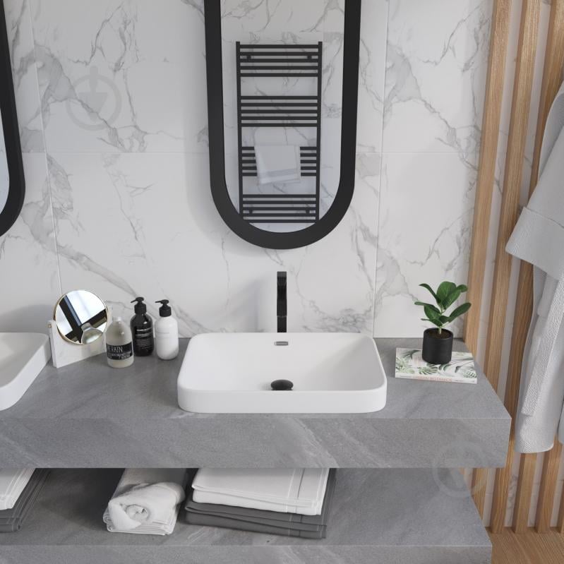 Умивальник Helmken 44156000 3 в 1: прямокутний 56 см, перелив, із сифоном і донним клапаном Сlick-clack, хром - фото 6 Умивальник Helmken 44156000 3 в 1: прямокутний 56 см, перелив, із сифоном і донним клапаном Сlick-clack, хром - фото 6