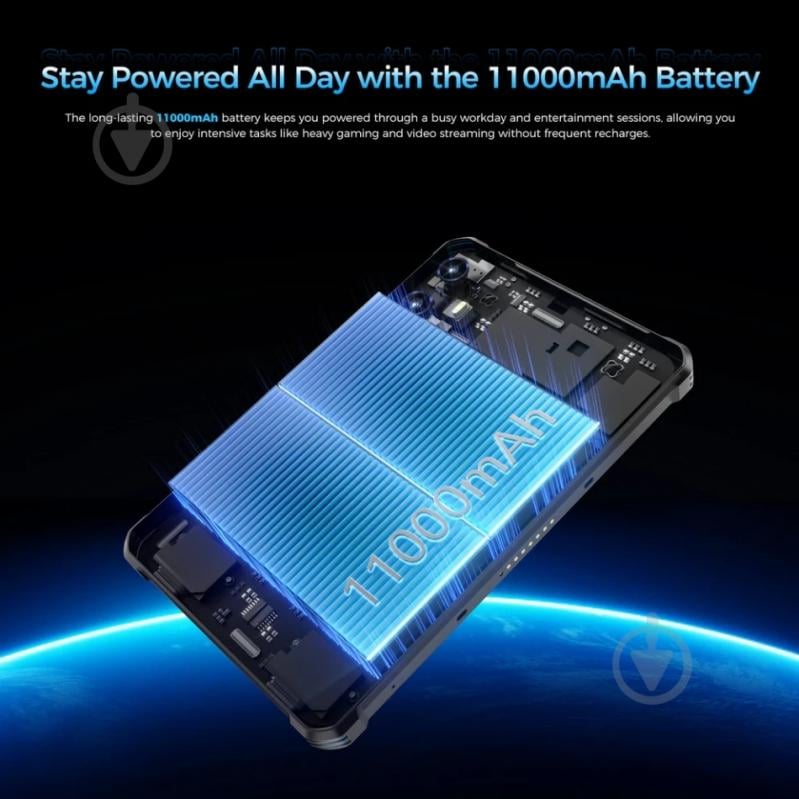 Планшет Oukitel RT3 Plus 8" 4/128GB Wi-Fi + LTE black (RT3Plus_Black) - фото 3 Планшет Oukitel RT3 Plus 8" 4/128GB Wi-Fi + LTE black (RT3Plus_Black) - фото 3