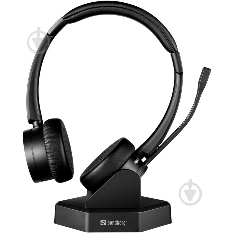 Bluetooth-гарнітура Sandberg Wireless Office Headset Pro+ black (126-18) - фото 2