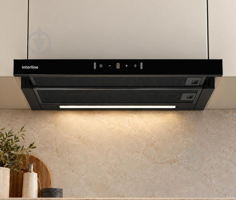 Вытяжка Interline SLIM PLUS GLASS BL A/60 - фото 7