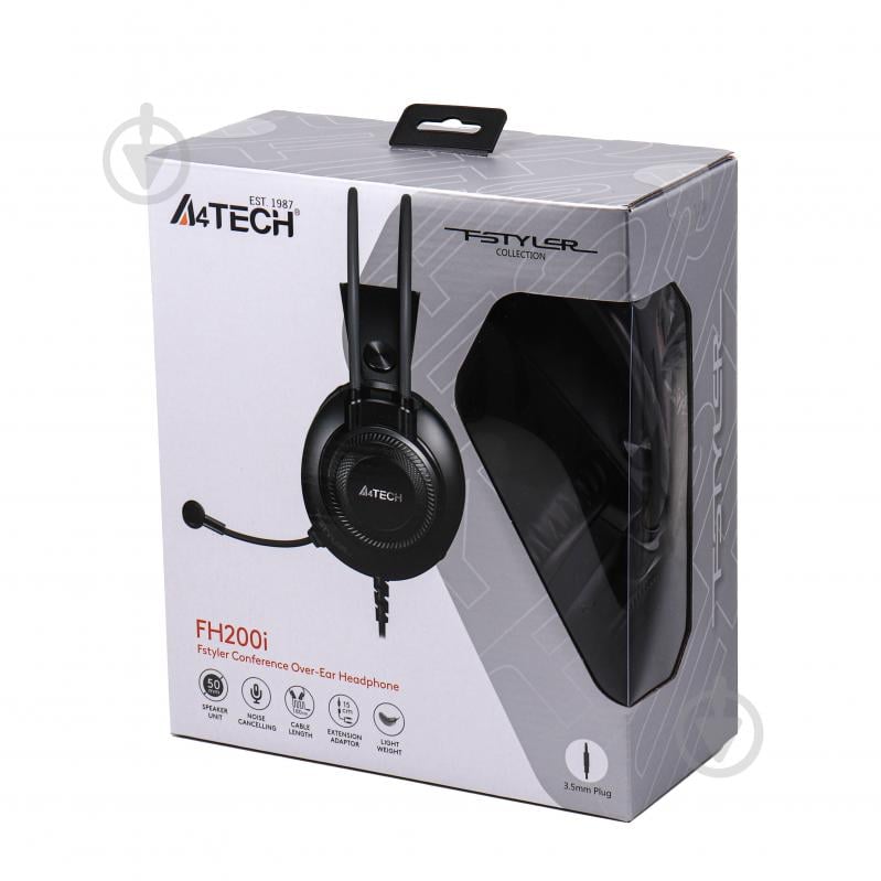 Навушники A4Tech FH200i (Grey) grey (FH200i (Grey)) Fstyler AUX 3.5mm Stereo Headphone - фото 5