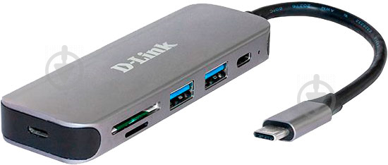 USB-хаб D-Link DUB-2325 2xUSB3.0 1xUSB-TypeC 1xSD 1x-microSD USB Type-C - фото 1