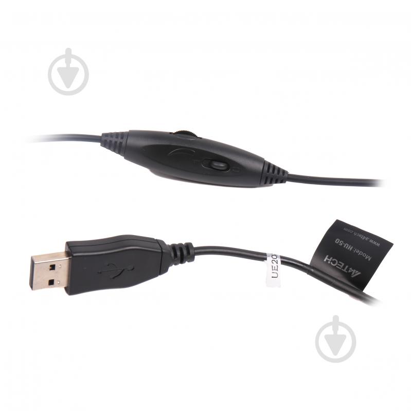 Наушники A4Tech HU-50 (Black) black (HU-50 (Black)) USB - фото 4