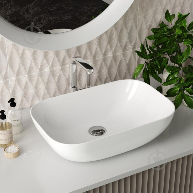 Умывальник Helmken 45450000 3 в 1: прямоугольный 50,5 см, с сифоном и донным клапаном Сlick-clack, хром - фото 13