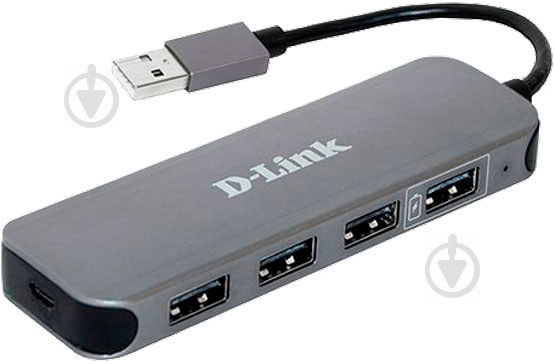 USB-хаб D-Link DUB-H4 4XUSB2.0 (DUB-H4) - фото 1