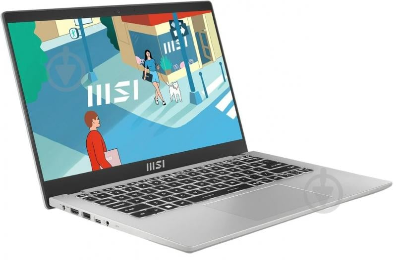 Ноутбук MSI Modern 14 C7M 14" (C7M-243XUA) urban silver - фото 2