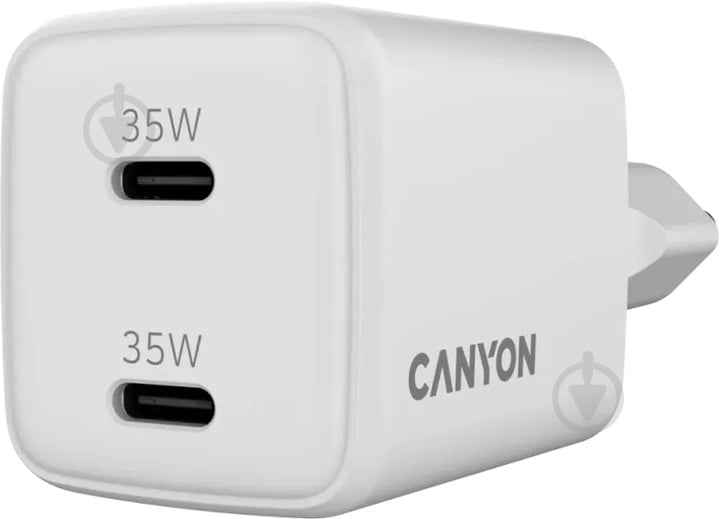 Зарядное устройство Canyon CU35CC GaN PD 35W White (CNS-CUW35CC) - фото 3