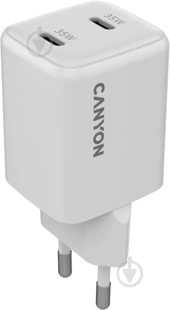 Зарядное устройство Canyon CU35CC GaN PD 35W White (CNS-CUW35CC) - фото 2