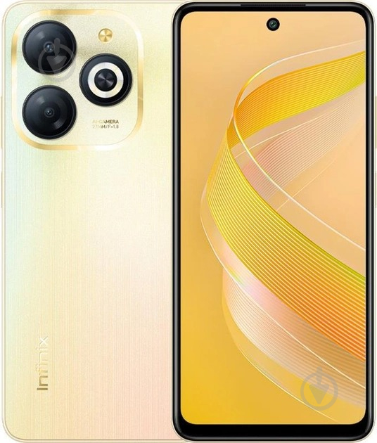 Смартфон Infinix Smart 8 4/64GB shinny gold (Smart 8 X6525 4/64GB Shiny Gold) - фото 1