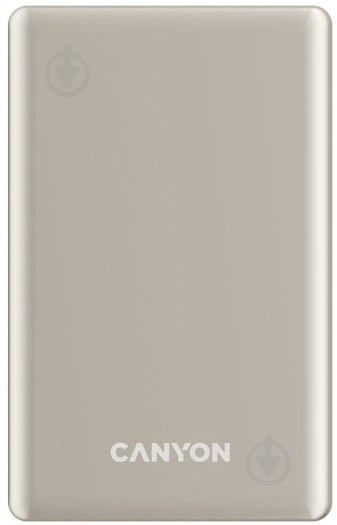Повербанк Canyon OnPower 505 slim Magsafe PD20W 5000 mAh beige (CNS-CPB505BE) - фото 1