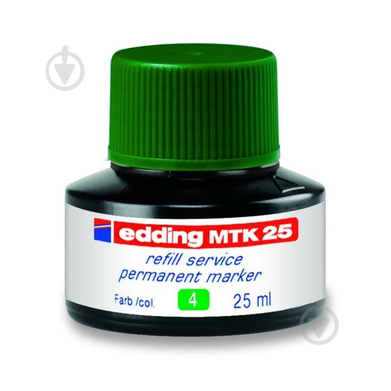 Чорнило Permanent 25 мл зелений e-mtk25/04 Edding 1 шт. - фото 1 Чорнило Permanent 25 мл зелений e-mtk25/04 Edding 1 шт. - фото 1