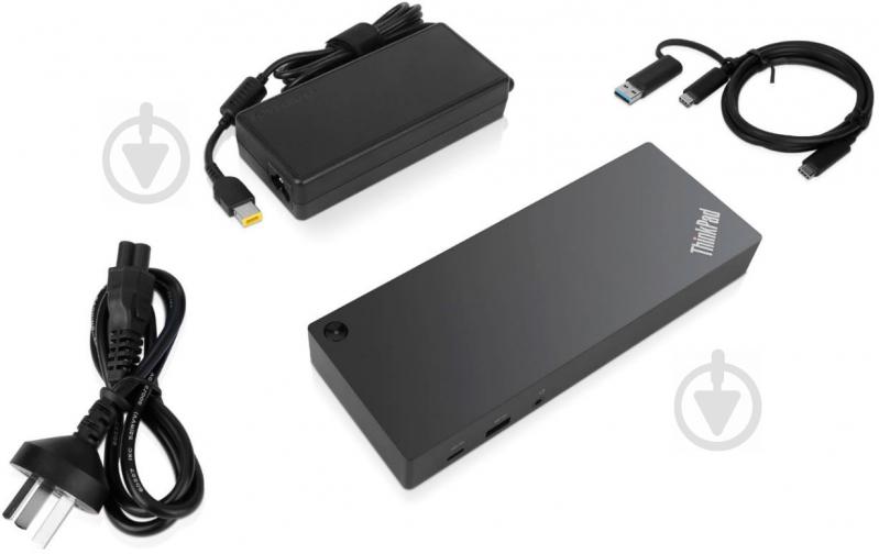 Док-станція Lenovo ThinkPad Basic Docking Station black (40AF0135EU) - фото 3