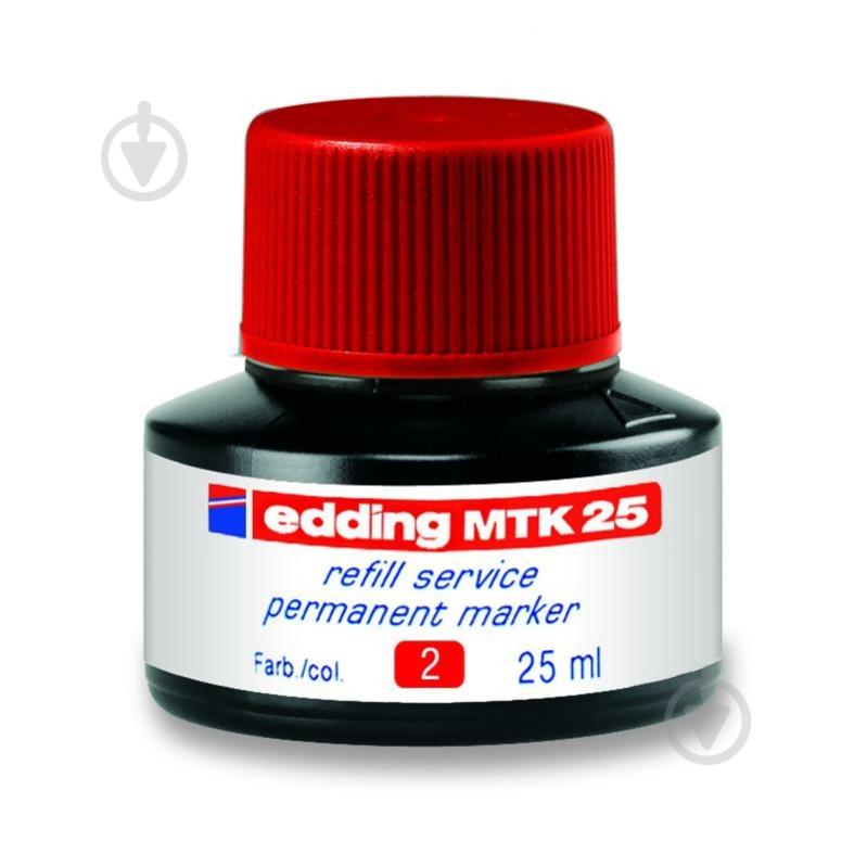 Чорнило Permanent 25 мл червоний e-mtk25/02 Edding 1 шт. - фото 1 Чорнило Permanent 25 мл червоний e-mtk25/02 Edding 1 шт. - фото 1