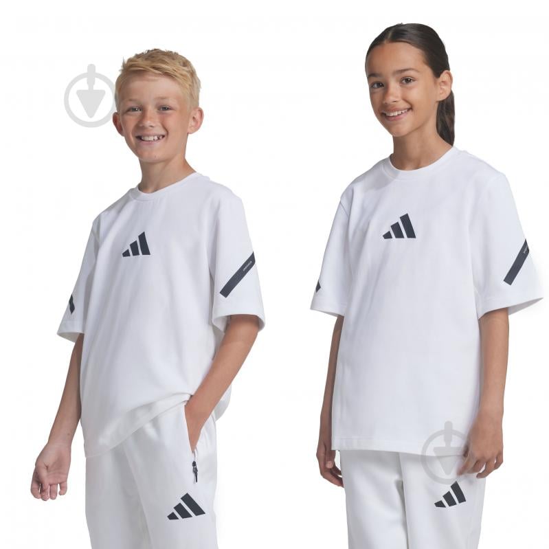 Футболка Adidas J ZNE TEE JJ4144 р.140 белый - фото 8