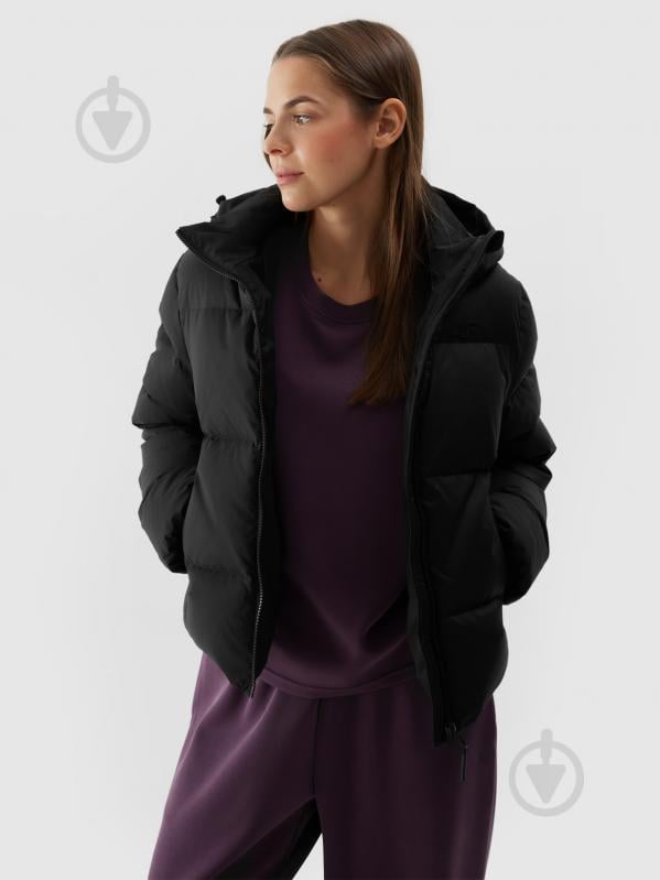 Пуховик жіночий зимовий 4F DOWN JACKET F481 4FWAW24TDJAF481-20S р.M чорний - фото 3
