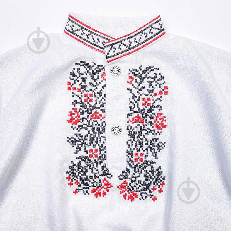 Вышиванка для мальчиков Dexter`s Tradition in Motion р.122 белый d1312-111 - фото 2