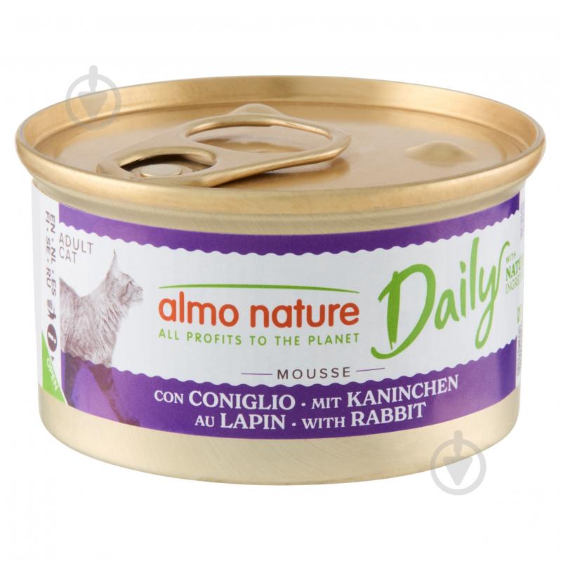 Консерва Almo Nature Daily Menu Cat з кроликом 85 г - фото 1