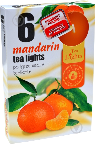 Набір свічок Мандарин 6 шт. - фото 1