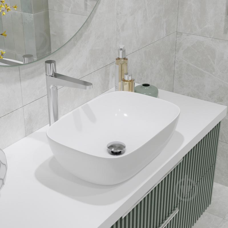 Умивальник Helmken 49346000 2 в 1: прямокутний 46 см із донним клапаном Сlick-clack, хром - фото 11 Умивальник Helmken 49346000 2 в 1: прямокутний 46 см із донним клапаном Сlick-clack, хром - фото 11