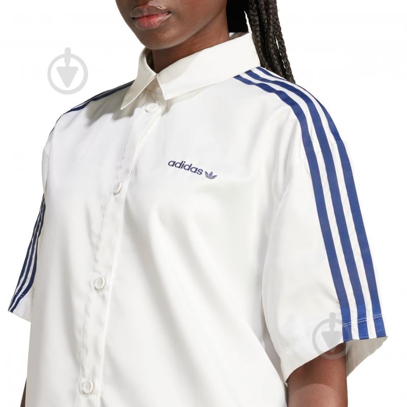 Футболка Adidas woven shirt IX3552 р.L белый - фото 4