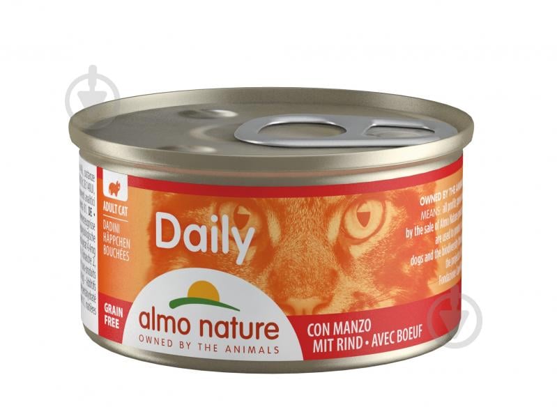 Консерва Almo Nature Daily Menu Cat с говядиной 85 г - фото 1