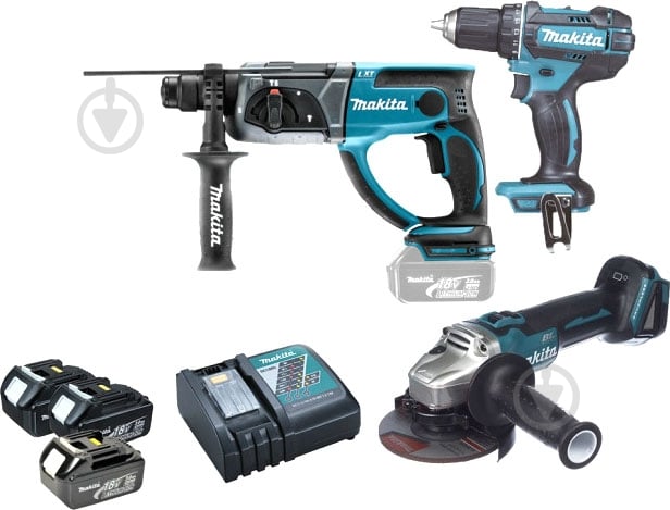 Набор аккумуляторного инструмента Makita DDF482Z DLXMUA504 - фото 1